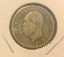 1905 Haiti 5 Centimes Copper Nickel Coin-KM#53-Pierre Nord Alexis picture