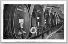 Asti California CA Vintage Postcard Italian Swiss Colony Winery Wine Vaults picture