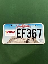 South Dakota VFW Veterans Of Foreign Wars Organizational License Plate. Expired picture