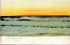 Rotograph Postcard G 1552 Wind and Sea Seascape 1905 PB picture
