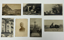 Antique RPPC WWI Lot of 7 Postcards German Mercer Howitzer Memorial Military picture