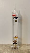 Thermometer Glass Galileo Multi Color Floating Orbs Home Decor 14.5” Tall picture