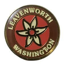 Vintage Leavenworth Washington Flower Travel Souvenir Pin picture