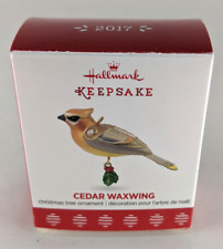 Hallmark Keepsake 2017 Miniature Cedar Waxwing Ornament Beauty of Birds picture