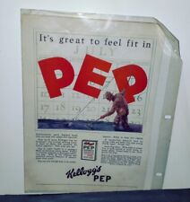 Vintage 1927 Kellogg’s PEP Cereal Print Ad  picture