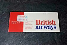 BRITISH AIRWAYS VINTAGE AIRLINE TICKET 1979 PLANE RETRO - AERONAUTICA picture