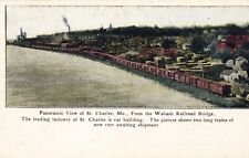 Panoramic View From Wabash Railroad Bridge, St. Charles, Mo. Missouri Postcard picture
