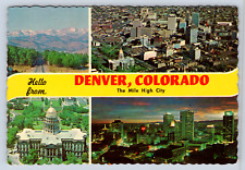 Vintage Postcard Denver Colorado Mile High City picture