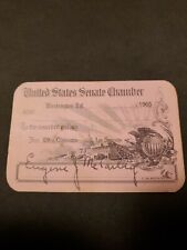 Eugene McCarthy, Minnesota Senator,Signed Senate Chamber Card 1965 VHTF picture