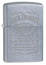 Zippo Jack Daniels Engraved Logo Lighter, Street Chrome NEW IN BOX picture