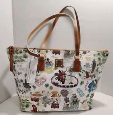 NEW NWT Dooney & Bourke Disney Parks Pixar Map Tote Large Bag Toy Story Cars Up  picture