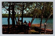 Janesville WI-Wisconsin, Scenic Greetings, Lakeside, Vintage c1977 Postcard picture