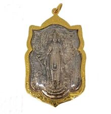 Lord Vishnu Narai Pang Open Wold, God Hindu Thai Amulet Pendant Protect Lucky picture