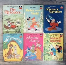 6 Vintage Disney Book Club Books The Aristocrats The Rescuers Peter And The Wolf picture