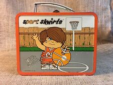 Vintage Ohio Art 1972 Sport Skwirts “Willie Dribble/Sally Serve”Metal Lunchbox picture