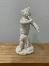 Vtg Antique German Nymphenburg Porcelain Figurine Musician Child Flute Player picture