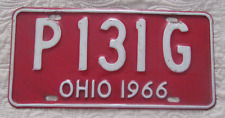 Vintage MINT 1966 OHIO License Plate picture