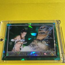 2023 Topps ROTJ SAPPHIRE  GREEN PARALLEL 60/60 Princess Leia  Strikes Back #45 picture