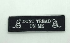  Hook and loop Fastener  Patch Gadsden Don't Tread On Me black 3.8x1