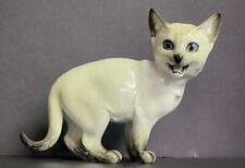 Vintage Hutschenreuther Porcelain Meowing Siamese Cat Figurine~Germany~Excllent picture