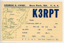 1960's George Comp QSL postcard, Deer Park MD picture