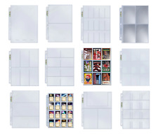 (5) Ultra Pro Pocket Album Pages Fits 3 Ring Binders, Sports Cards Photos Gaming picture