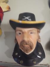 Bosson Legend Chalkware Face Bust  Wall Hanging General Custer Signed 1984 picture