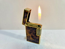 VINTAGE Working  SOFT FLAME ROLLAGAS Enamel & Gold Tone LIGHTER    6798/34 picture