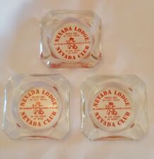 3 Vintage Nevada Lodge Nevada Club North End of Lake Tahoe Ashtray's picture