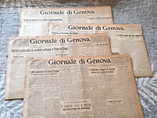 Vintage italian original newspapers 1931  - GIORNALE di GENOVA - lot of 4 - news picture