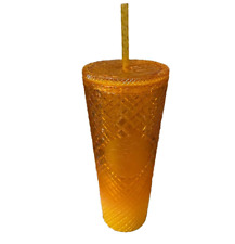 Starbucks Orange Ombre Jeweled Studded Tumbler Venti Cup excellent condition picture