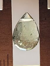 Rare. 1 faceted moldavite briolette gemstone.  7x11mm picture