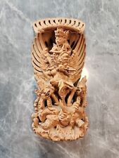 Vintage Indonesian Statue Wood Hand Carved Patung Garuda Larson Estate  picture