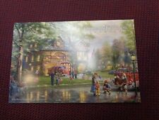 Thomas Kinkade Studio Postcard Hometown Firehouse picture