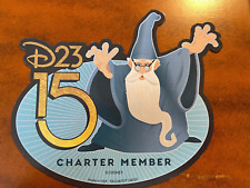 Disney D23 Charter Gold Member Magnet 2024 15th Anniversary Merlin the Magician picture