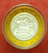 PIONEER Casino Gaming Token $10 Old West Millennium Limited /.999 Fine Silver  picture
