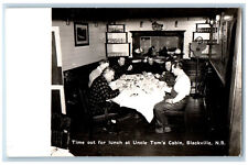 Blackville NB Canada Postcard Lunch at Uncle Tom's Cabin c1950's RPPC Photo picture