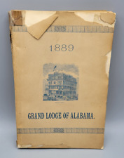 1889 Proceedings of the Annual Communication of the Grand Lodge of Alabama Book picture
