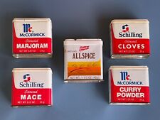 4 Vintage McCORMICK Spice Tins Dated 1974 & 1977 1 French's picture