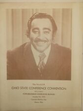 Rare 1974 Program For  NAACP Ohio State Conference Convention Congressman Rangel picture