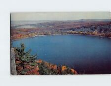 Postcard Panoramic View of Devil's Lake, Devil's Lake State Park, Baraboo, WI picture