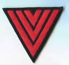 German   3 V Patch red on black picture
