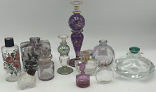 Perfume Glass Bottle Lot of 11 Empty Decorative Vanity Collection picture