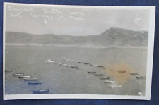RP Hot Springs New Mexico Boats on Elephant Butte 1940s Postcard picture