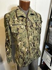 US Navy Working Uniform Blouse Top NWU Type III Small LONG picture