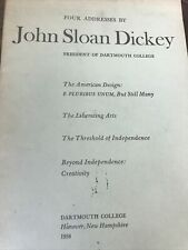 Original DARTMOUTH COLLEGE - John Sloan Dickey 1958 picture