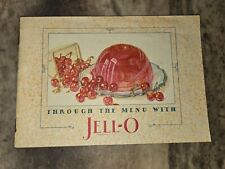 1927 JELL-O RECIPE BOOK THROUGH THE MENU WITH 24 PGS MOLD OFFER IN BACK A+FINE picture