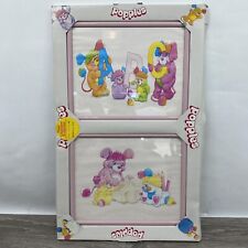 Vntg 1980s Framed Print ABC Popples Pink Pretty Bit Party NOS New Original Box picture
