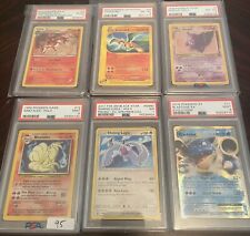 Pokémon PSA Lot Charizard, Blastoise, Lugia, Gengar, Ninetales (6 Card Lot) picture