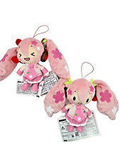 Hatsune Miku Fluffy Mascot Sakura Plush Toy Keychain 6